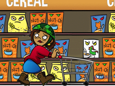 No olvide pasar la menor cantidad de tiempo posible en las filas del centro del supermercado.